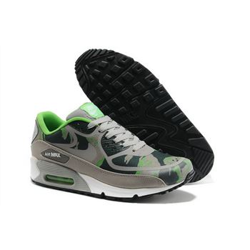 Wmns Nike Air Max 90 Prem Tape Sn Unisex Gray And Green Sports Shoes For Sale